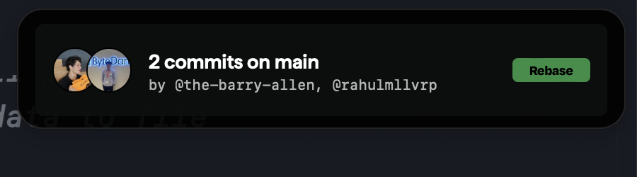 Screenshot showing suggested code updates